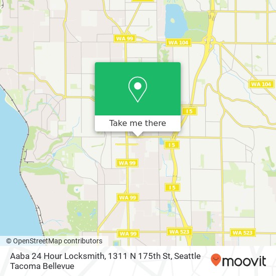 Aaba 24 Hour Locksmith, 1311 N 175th St map