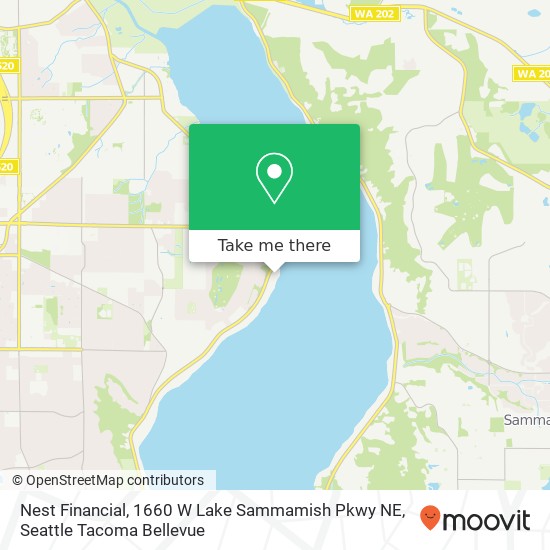 Nest Financial, 1660 W Lake Sammamish Pkwy NE map