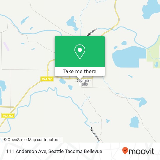 Mapa de 111 Anderson Ave, Granite Falls, WA 98252