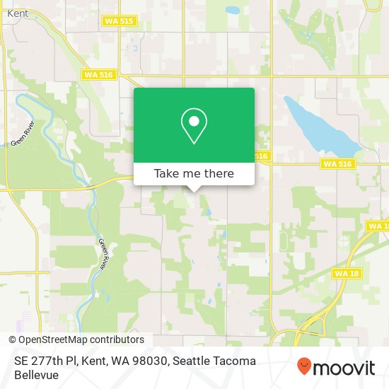 Mapa de SE 277th Pl, Kent, WA 98030