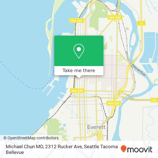 Mapa de Michael Chun MD, 2312 Rucker Ave