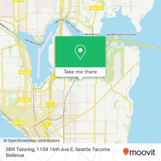 Mapa de SBR Tutoring, 1108 16th Ave E