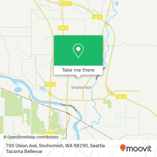 700 Union Ave, Snohomish, WA 98290 map