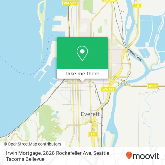 Mapa de Irwin Mortgage, 2828 Rockefeller Ave