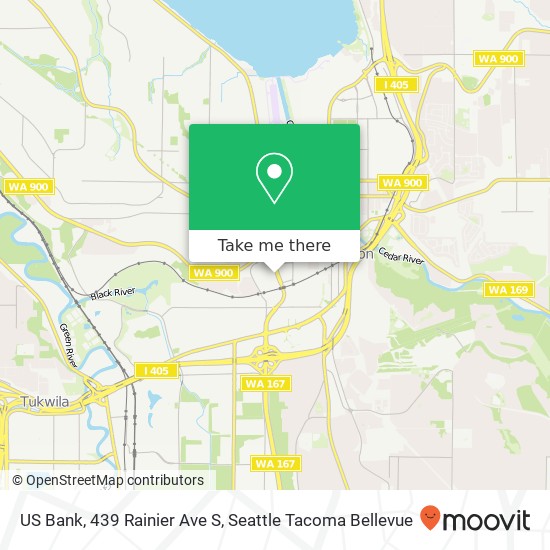 US Bank, 439 Rainier Ave S map