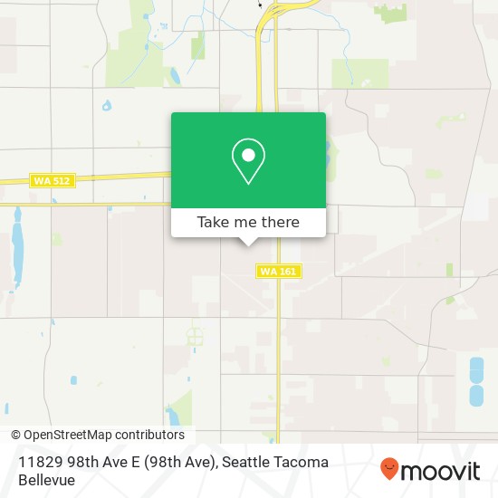 Mapa de 11829 98th Ave E (98th Ave), Puyallup, WA 98373