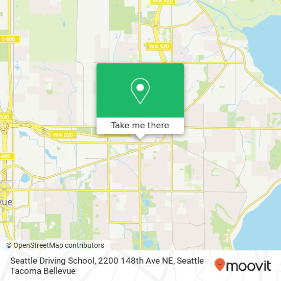 Seattle Driving School, 2200 148th Ave NE map