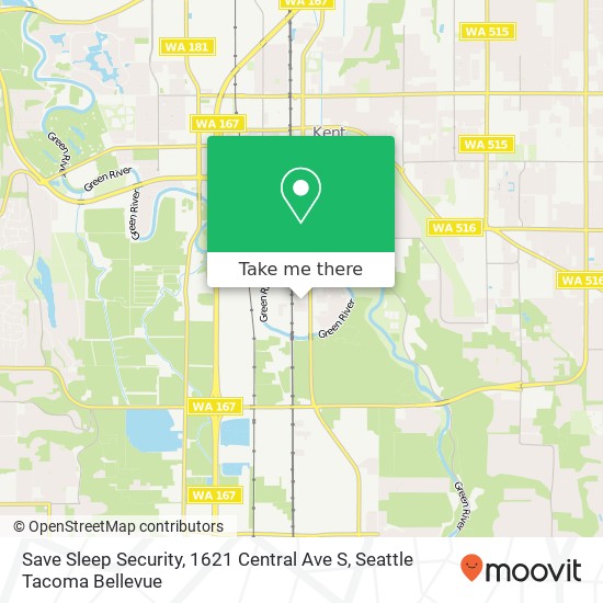 Mapa de Save Sleep Security, 1621 Central Ave S