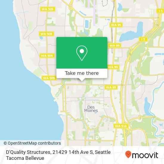 D'Quality Structures, 21429 14th Ave S map