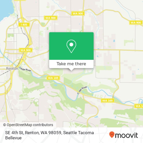 Mapa de SE 4th St, Renton, WA 98059