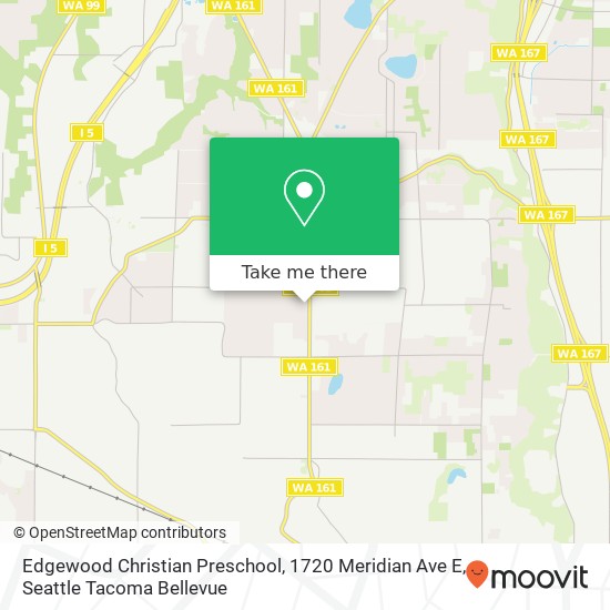 Mapa de Edgewood Christian Preschool, 1720 Meridian Ave E