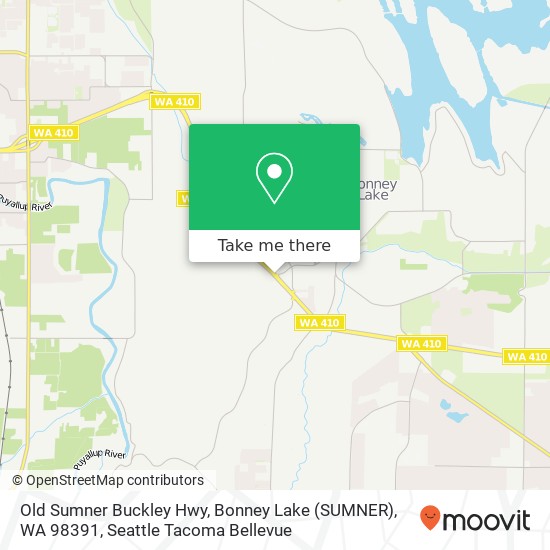 Mapa de Old Sumner Buckley Hwy, Bonney Lake (SUMNER), WA 98391