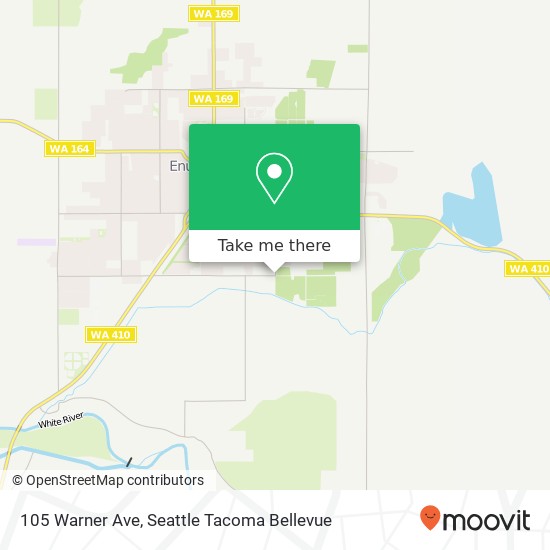 Mapa de 105 Warner Ave, Enumclaw, WA 98022