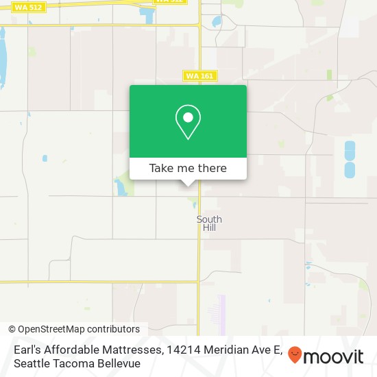 Mapa de Earl's Affordable Mattresses, 14214 Meridian Ave E