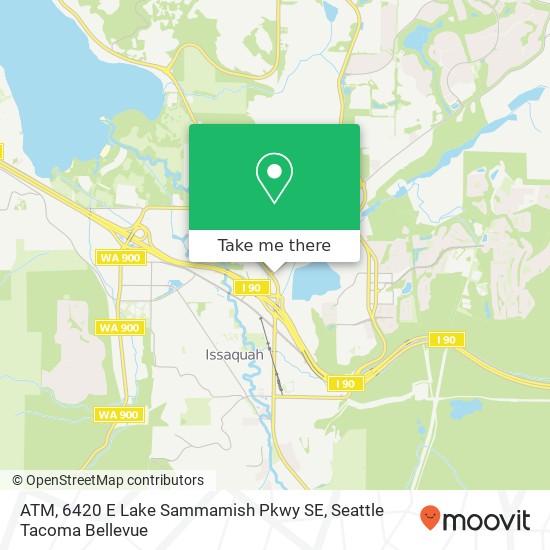 Mapa de ATM, 6420 E Lake Sammamish Pkwy SE