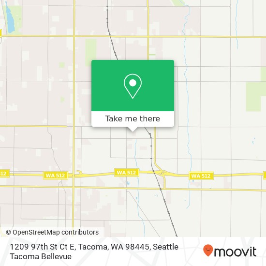 1209 97th St Ct E, Tacoma, WA 98445 map