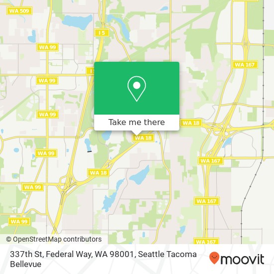 Mapa de 337th St, Federal Way, WA 98001