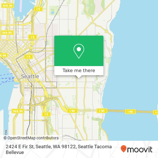 Mapa de 2424 E Fir St, Seattle, WA 98122
