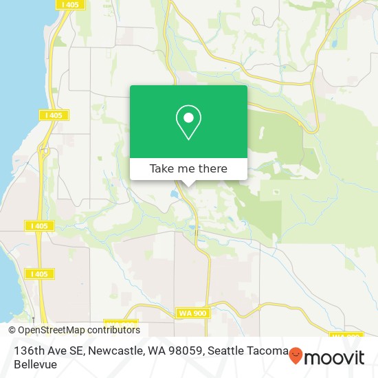 Mapa de 136th Ave SE, Newcastle, WA 98059