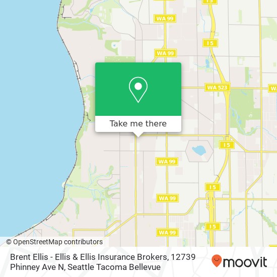 Brent Ellis - Ellis & Ellis Insurance Brokers, 12739 Phinney Ave N map