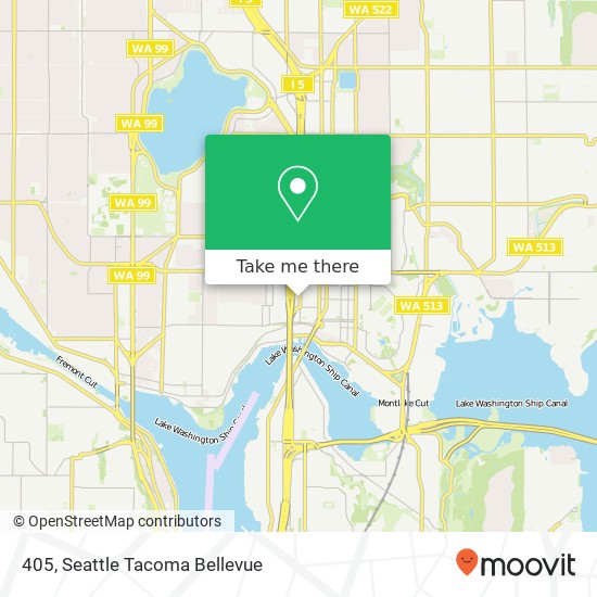 Mapa de 405, 4229 7th Ave NE #405, Seattle, WA 98105, USA