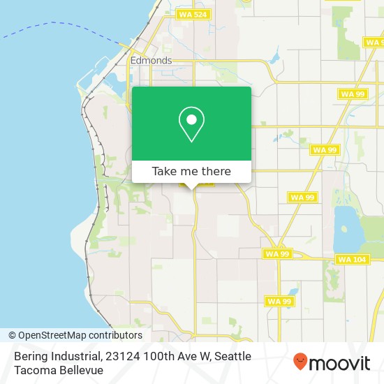 Mapa de Bering Industrial, 23124 100th Ave W
