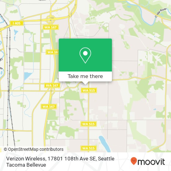 Verizon Wireless, 17801 108th Ave SE map