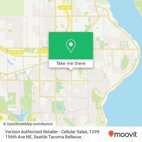 Verizon Authorized Retailer - Cellular Sales, 1299 156th Ave NE map