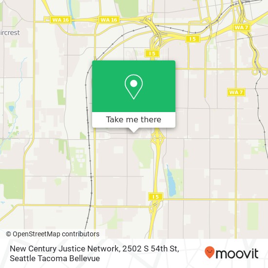 Mapa de New Century Justice Network, 2502 S 54th St