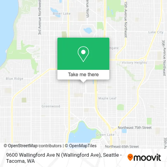 Mapa de 9600 Wallingford Ave N