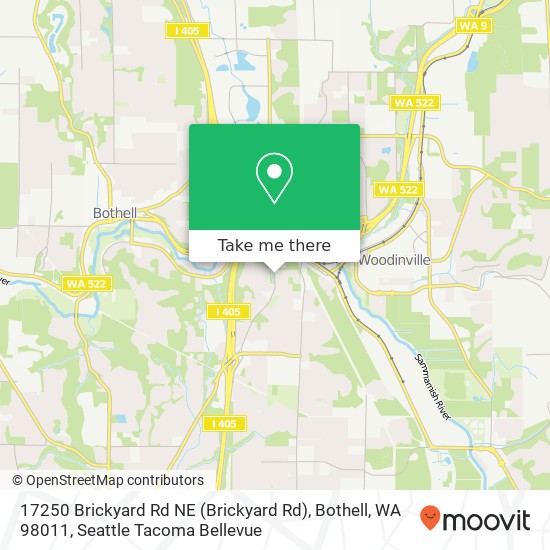 17250 Brickyard Rd NE (Brickyard Rd), Bothell, WA 98011 map