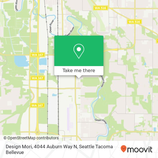 Mapa de Design Mori, 4044 Auburn Way N