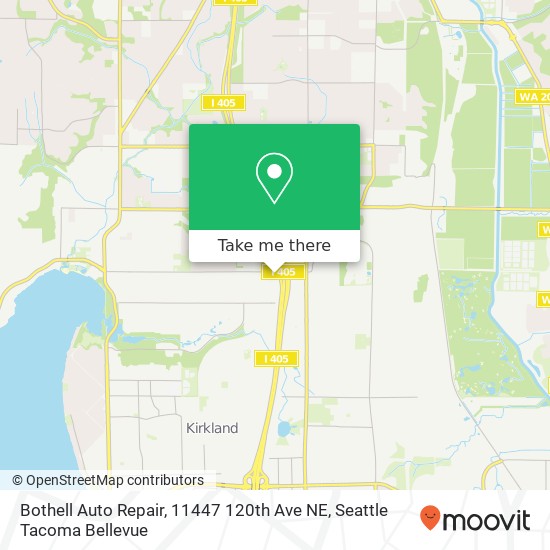 Bothell Auto Repair, 11447 120th Ave NE map
