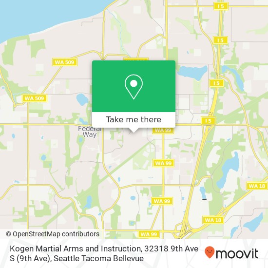 Mapa de Kogen Martial Arms and Instruction, 32318 9th Ave S