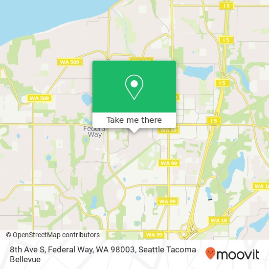 Mapa de 8th Ave S, Federal Way, WA 98003