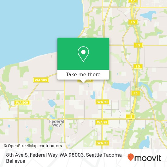 Mapa de 8th Ave S, Federal Way, WA 98003