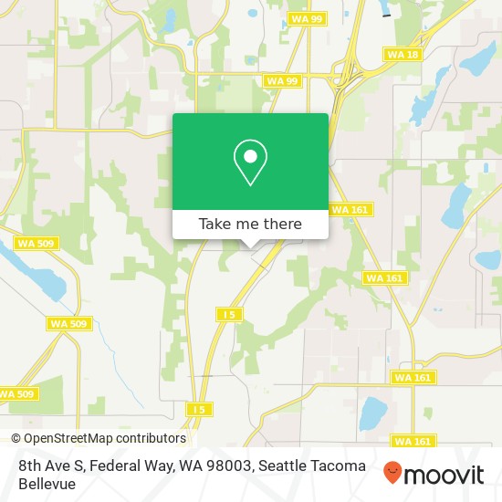 Mapa de 8th Ave S, Federal Way, WA 98003