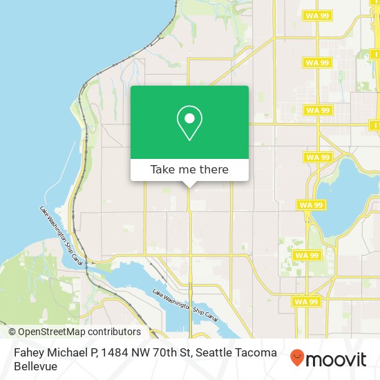 Fahey Michael P, 1484 NW 70th St map