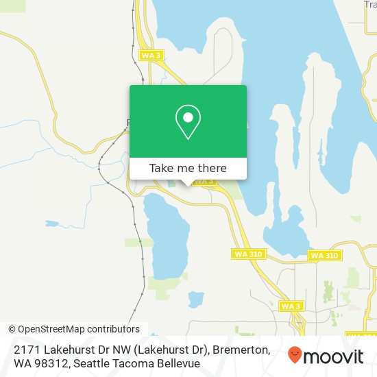 Mapa de 2171 Lakehurst Dr NW (Lakehurst Dr), Bremerton, WA 98312