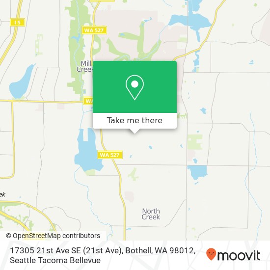 Mapa de 17305 21st Ave SE (21st Ave), Bothell, WA 98012