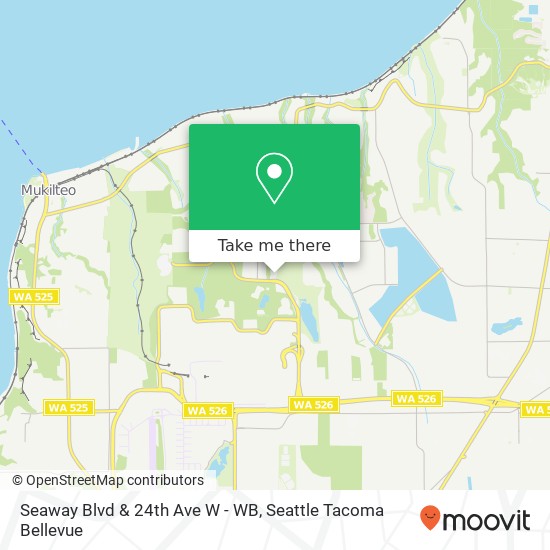 Mapa de Seaway Blvd & 24th Ave W - WB