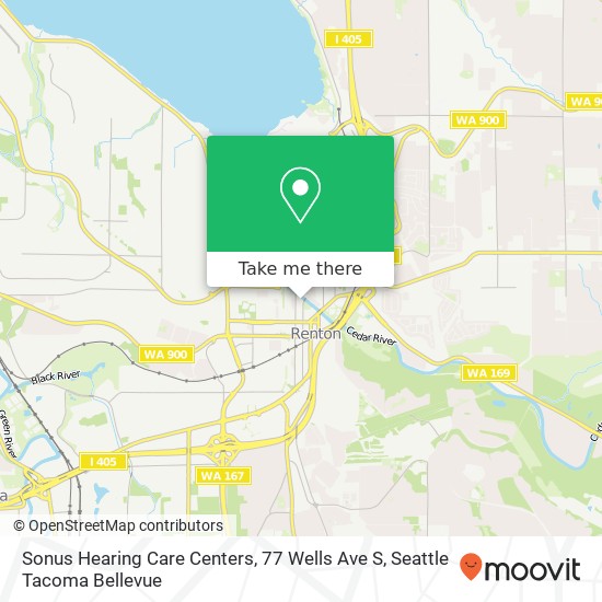 Mapa de Sonus Hearing Care Centers, 77 Wells Ave S