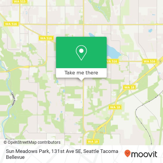 Mapa de Sun Meadows Park, 131st Ave SE