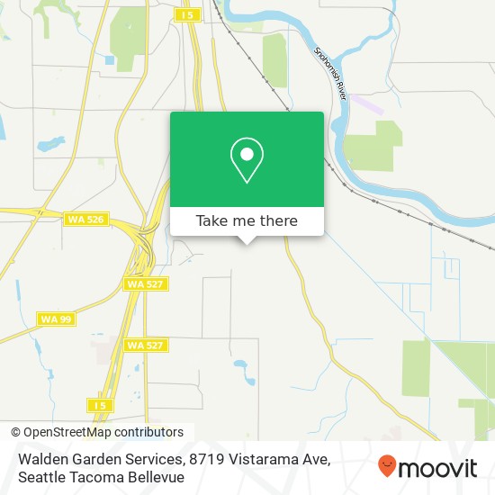 Mapa de Walden Garden Services, 8719 Vistarama Ave