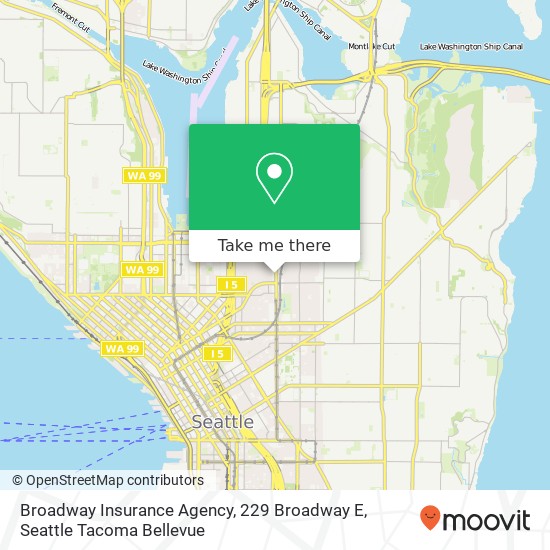 Mapa de Broadway Insurance Agency, 229 Broadway E