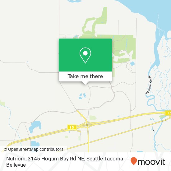 Mapa de Nutriom, 3145 Hogum Bay Rd NE