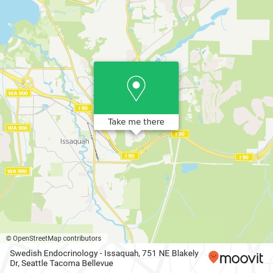 Swedish Endocrinology - Issaquah, 751 NE Blakely Dr map
