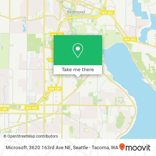 Mapa de Microsoft, 3620 163rd Ave NE