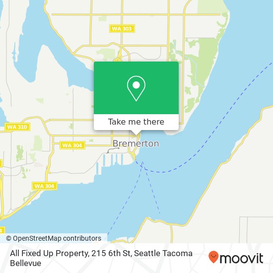 Mapa de All Fixed Up Property, 215 6th St
