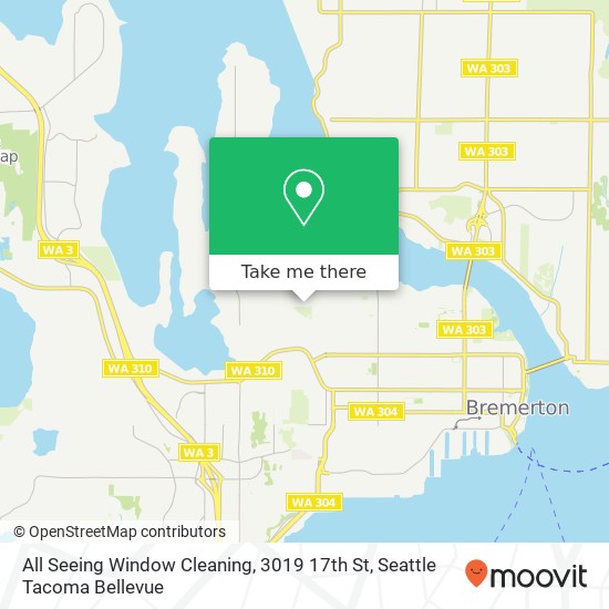 Mapa de All Seeing Window Cleaning, 3019 17th St